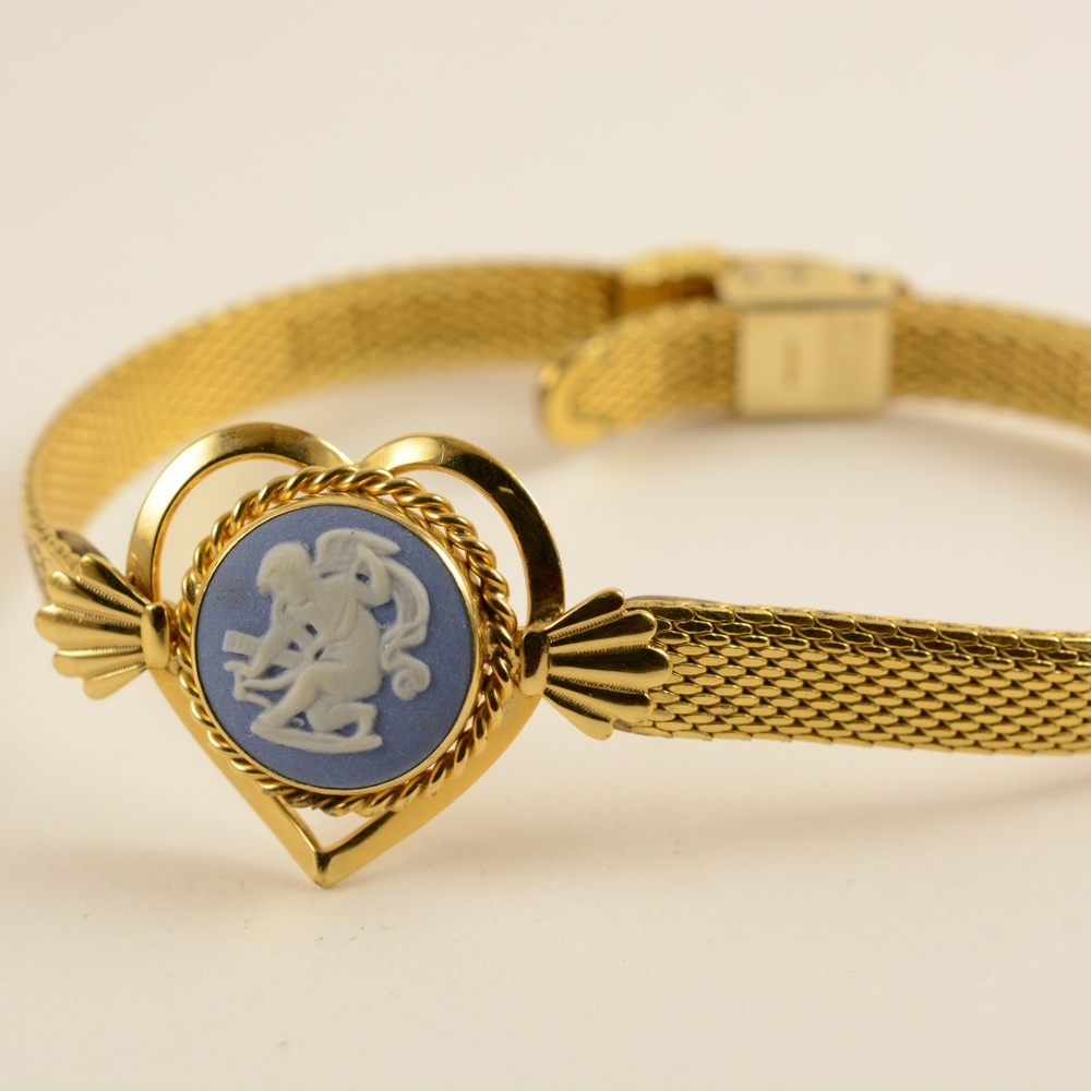 Wedgwood Cupid Gold Banded Bracelet